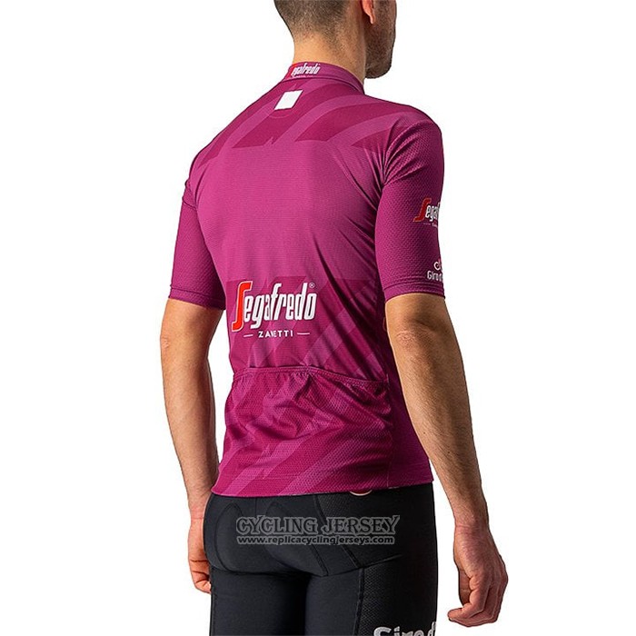 2021 Cycling Jersey Giro D'italy Fuchsia Short Sleeve And Bib Short
